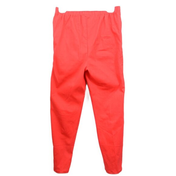 Denim 24/7 Red Stretch Pull On Ankle Pants Plus Size 14W - Picture 2 of 5